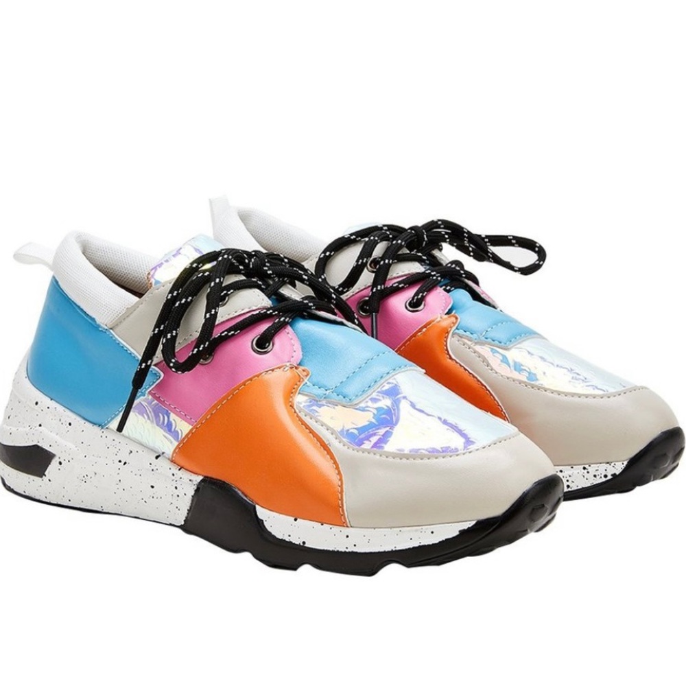JoliMall Multicolored Sneakers Sz 7